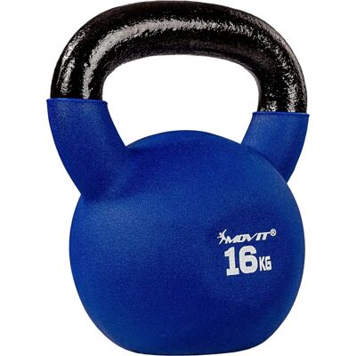 Movit 16kg Gjutjärn Kettlebell - Hållbar & Halkfri Movit 16kg Gjutjärn Kettlebell - Hållbar & Halkfri