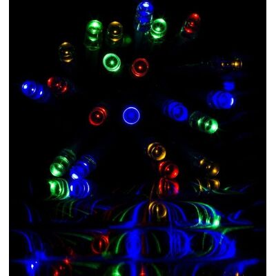 Színes LED string fényfüzér - 50 LED - Beltéri / kültéri Színes LED string fényfüzér - 50 LED - Beltéri / kültéri