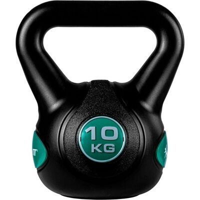 MOVIT Kettlebell 10kg - Svart/Petrol - Styrketräningsutrustning MOVIT Kettlebell 10kg - Svart/Petrol - Styrketräningsutrustning