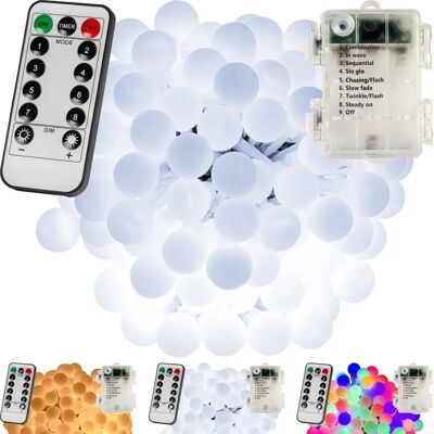 Lampka LED VOLTRONIC - 200 LED, 20m, Bateria, Pilot zdalnego sterowania Lampka LED VOLTRONIC - 200 LED, 20m, Bateria, Pilot zdalnego sterowania