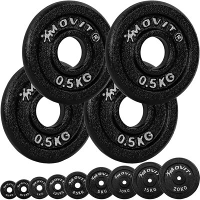 Disques en Fonte Movit - 4x 0,5kg - Musculation, Cross-Training - Publicité Disques en Fonte Movit - 4x 0,5kg - Musculation, Cross-Training - Publicité