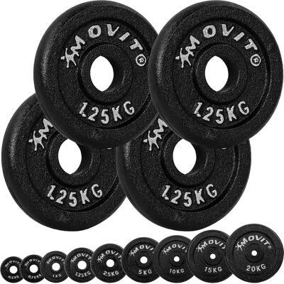 Disques en Fonte Movit - 4 x 1,25kg - Fitness & Force - Publicité Disques en Fonte Movit - 4 x 1,25kg - Fitness & Force - Publicité