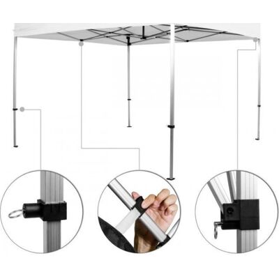 Namiot składany INSTENT PRO 3x3m - Aluminium, Wodoodporny Namiot składany INSTENT PRO 3x3m - Aluminium, Wodoodporny