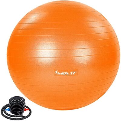 Piłka Gimnastyczna Movit - 85 cm, Wytrzymuje do 500 kg, Pomarańczowa - Fitness, Joga Piłka Gimnastyczna Movit - 85 cm, Wytrzymuje do 500 kg, Pomarańczowa - Fitness, Joga