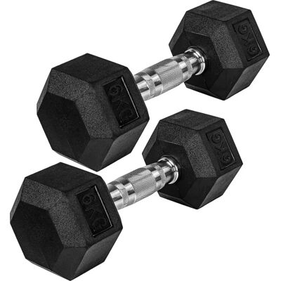 Hantle Hexagonale Movit - 12kg, Guma, Stalowe pręty Hantle Hexagonale Movit - 12kg, Guma, Stalowe pręty