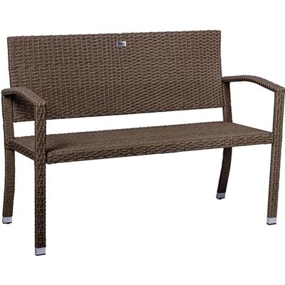 STILISTA Kertkepad - Időjárásálló Polirattan - 122x52cm STILISTA Kertkepad - Időjárásálló Polirattan - 122x52cm