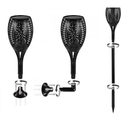VOLTRONIC Napenergiás lámpa láng effektussal 51 LED - 4 db VOLTRONIC Napenergiás lámpa láng effektussal 51 LED - 4 db