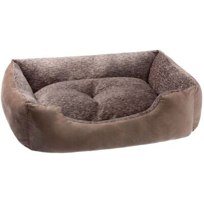PETSTUFF Łóżko dla psa XL - 90x65x22cm, Brązowe - Łóżko dla psa PETSTUFF Łóżko dla psa XL - 90x65x22cm, Brązowe - Łóżko dla psa