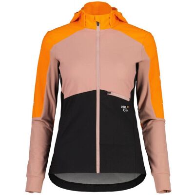 Maloja Veste Softshell Hybride pour Femmes - Orange Sun Multi - Veste Softshell - Publicité Maloja Veste Softshell Hybride pour Femmes - Orange Sun Multi - Veste Softshell - Publicité