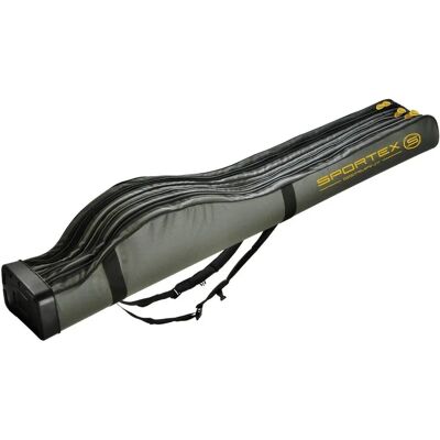 Sportex Rutenfutteral Supersafe 10ft Rutentasche - Schutz für montierte Ruten - Gepolsterte Innentrennung - Tiefer Bauch für große Rollen - Rucksackfunktion für einfachen Transport - Mehrere Fächer für Organisation - Langlebiges Nylon-PVC Material Sportex Rutenfutteral Supersafe 10ft Rutentasche - Schutz für montierte Ruten - Gepolsterte Innentrennung - Tiefer Bauch für große Rollen - Rucksackfunktion für einfachen Transport - Mehrere Fächer für Organisation - Langlebiges Nylon-PVC Material