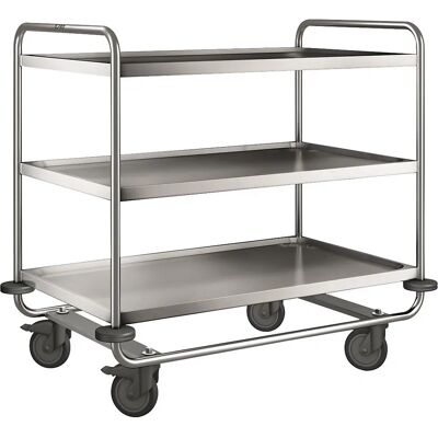 BLANCO - carro inox 3 prateleiras - 1100x700x1010 mm - carrinho de serviço BLANCO - carro inox 3 prateleiras - 1100x700x1010 mm - carrinho de serviço