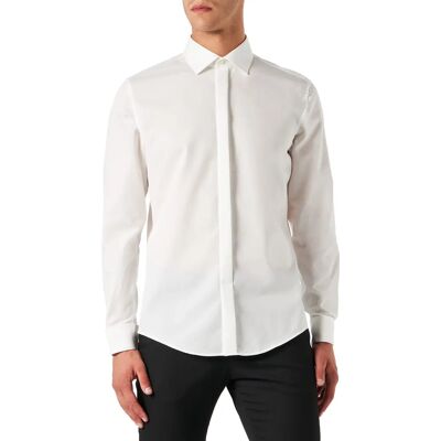 Seidensticker Slim Fit Ecru Koszula Biznesowa - Dress Shirt Seidensticker Slim Fit Ecru Koszula Biznesowa - Dress Shirt