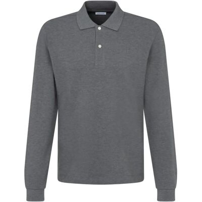 Seidensticker Slim Fit Szary Polo - Polo shirt Seidensticker Slim Fit Szary Polo - Polo shirt