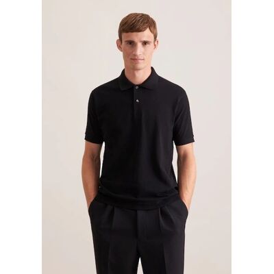 SEIDENSTICKER Slim Fit Schwarzes Poloshirt - Herren SEIDENSTICKER Slim Fit Schwarzes Poloshirt - Herren