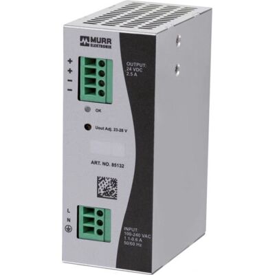 Murrelektronik 85132 Netzteil - DIN-Schiene, 24V, 2,5A Murrelektronik 85132 Netzteil - DIN-Schiene, 24V, 2,5A