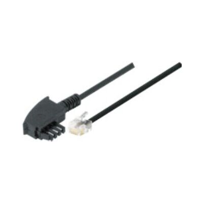 Tecline TAE N - RJ11 3m Schwarz - Telefonkabel Tecline TAE N - RJ11 3m Schwarz - Telefonkabel