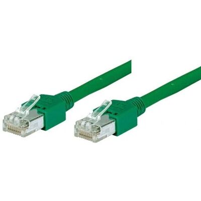 Câble réseau Tecline 71300G - 0,5m, Vert, Cat5e SF/UTP Câble réseau Tecline 71300G - 0,5m, Vert, Cat5e SF/UTP
