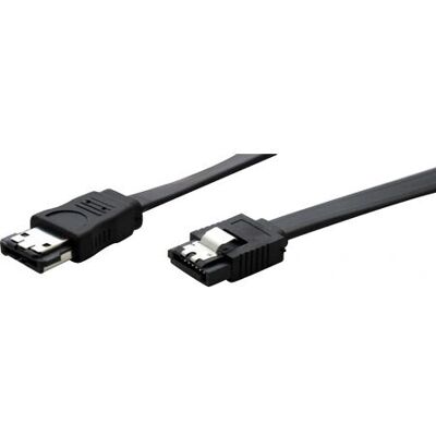 Tecline 2,0m eSATA SATA Kabel - 7-polig, Schwarz - Externes Speicherkabel Tecline 2,0m eSATA SATA Kabel - 7-polig, Schwarz - Externes Speicherkabel