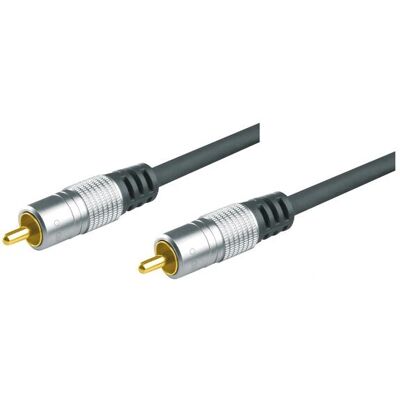 Tecline 1,5 m RCA - Video Kabel Grau Tecline 1,5 m RCA - Video Kabel Grau