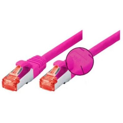 Tecline Model 71503P 3m Magenta Cat6 S/FTP Netwerkkabel Tecline Model 71503P 3m Magenta Cat6 S/FTP Netwerkkabel
