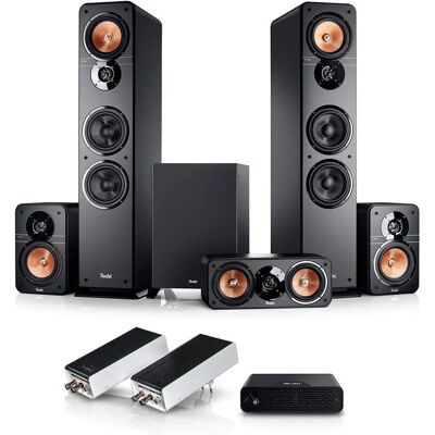 Teufel Ultima 40 Surround Wireless 5.1-Set - Schwarz/Weiß/Sandweiß Teufel Ultima 40 Surround Wireless 5.1-Set - Schwarz/Weiß/Sandweiß