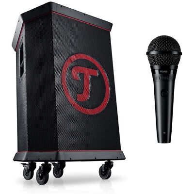 Teufel ROCKSTER + Shure PGA58 - Tragbares Funklautsprechersystem Teufel ROCKSTER + Shure PGA58 - Tragbares Funklautsprechersystem