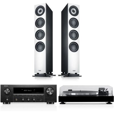 Teufel DEFINION 3 + DENON DRA-900H + DUAL DT 500 - Stereo luidsprekerset Teufel DEFINION 3 + DENON DRA-900H + DUAL DT 500 - Stereo luidsprekerset