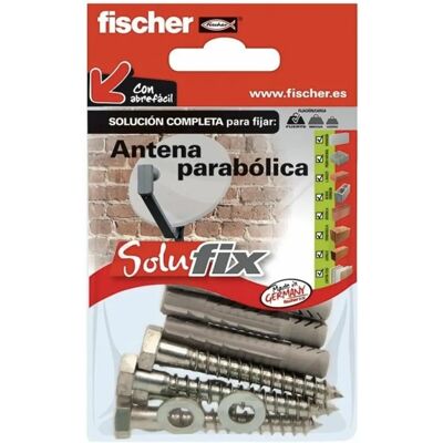 Kit di fissaggio antenna TV Fischer Solufix 502683 - 13 pezzi Kit di fissaggio antenna TV Fischer Solufix 502683 - 13 pezzi