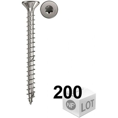 Fischer 657298 Edelstahl Schrauben - 5mm x 30mm, Power-Fast, Torx, V4A Fischer 657298 Edelstahl Schrauben - 5mm x 30mm, Power-Fast, Torx, V4A
