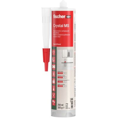 Fischer 503317 Mastic - Sealant transparent pour la construction - Publicité Fischer 503317 Mastic - Sealant transparent pour la construction - Publicité