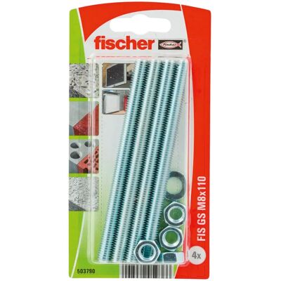 Fischer M8 x 110 mm Verzinkt Stalen Anker - Bevestigingssysteem Fischer M8 x 110 mm Verzinkt Stalen Anker - Bevestigingssysteem