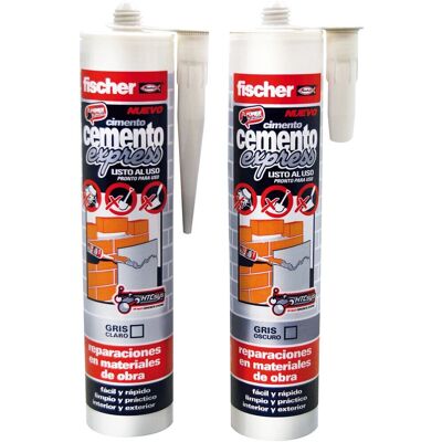 Fischer Klebstoff - Modell 512352 - Hellgrau - Für drinnen/draußen - 310ml Fischer Klebstoff - Modell 512352 - Hellgrau - Für drinnen/draußen - 310ml