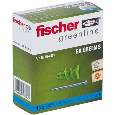 Grapas Fischer GK Green para placas de yeso Modelo 524869 - Anclajes para placas Grapas Fischer GK Green para placas de yeso Modelo 524869 - Anclajes para placas