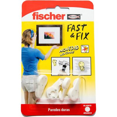 Fischer Modelo 534844 Ganchos Internos Brancos - 4 pcs Fischer Modelo 534844 Ganchos Internos Brancos - 4 pcs