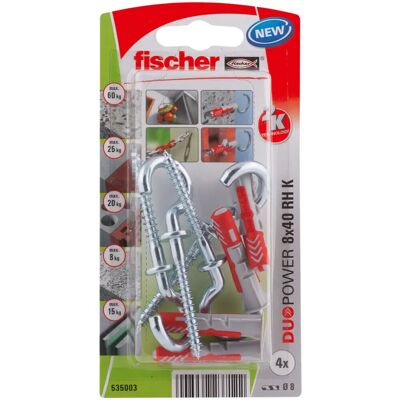 Fischer DuoPower Plug & Screw Kit - 8x40mm Fischer DuoPower Plug & Screw Kit - 8x40mm