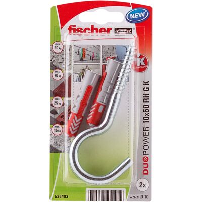 Fischer DuoPower Tassello 50mm - Kit tasselli e viti Fischer DuoPower Tassello 50mm - Kit tasselli e viti