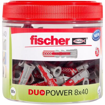 Tapón de pared Fischer - DuoPower 8x40 - 81 unidades Tapón de pared Fischer - DuoPower 8x40 - 81 unidades