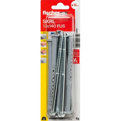 Fischer Wall Plug - 4 pcs - Model 536187 - Long Sleeve Anchor for Masonry Fischer Wall Plug - 4 pcs - Model 536187 - Long Sleeve Anchor for Masonry