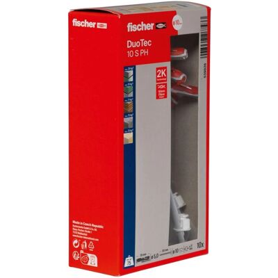 Fischer 537260 Kotwa na pustkę - Czerwono/Szara - Zestaw 20 Fischer 537260 Kotwa na pustkę - Czerwono/Szara - Zestaw 20