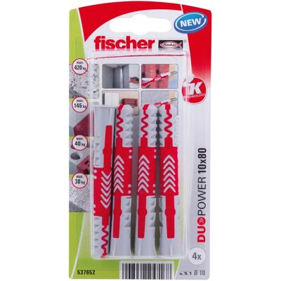 Fischer DuoPower Rawlplug - Høj Kapacitetsforankringer Fischer DuoPower Rawlplug - Høj Kapacitetsforankringer