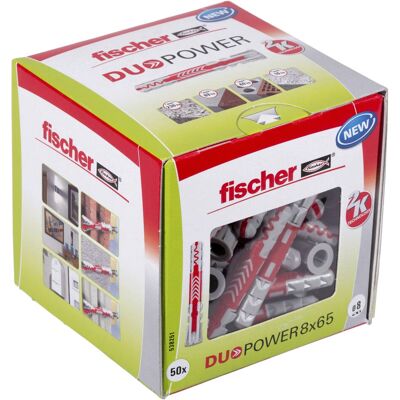 Fischer DuoPower 8x65 Uitbreidingsanker - Universeel plug Fischer DuoPower 8x65 Uitbreidingsanker - Universeel plug