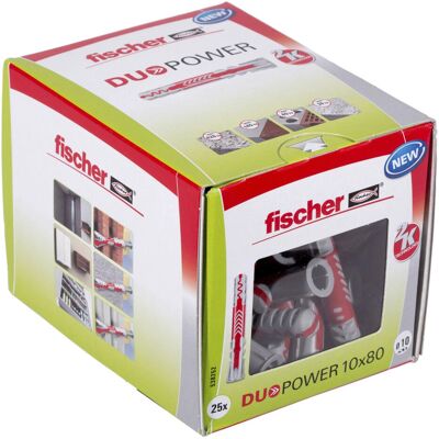Fischer DuoPower 10 x 80 - Plug/anker Fischer DuoPower 10 x 80 - Plug/anker