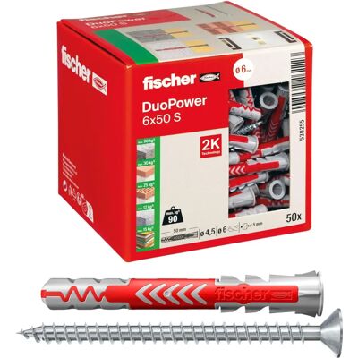 Fischer DuoPower 6x50 S Dowel Fischer DuoPower 6x50 S Dowel