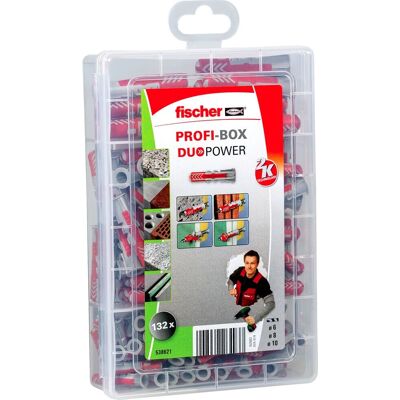 Fischer DuoPower 132 pcs - Solução versátil de fixação Fischer DuoPower 132 pcs - Solução versátil de fixação