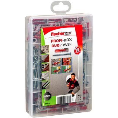 Kit de buchas e parafusos Fischer 538622 - 80 peças Kit de buchas e parafusos Fischer 538622 - 80 peças