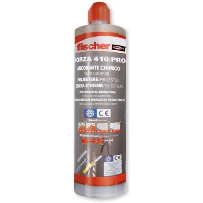 Ancorante chimico in poliestere Fischer - 410ml, Certificazione CE Ancorante chimico in poliestere Fischer - 410ml, Certificazione CE