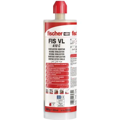 Fischer 539463FIS VL 410 C - Ancoragem Química Fischer 539463FIS VL 410 C - Ancoragem Química