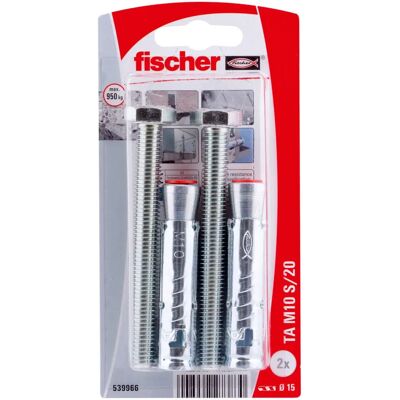 Fischer M10 Muurplug - Zware Last - 2 stuks Fischer M10 Muurplug - Zware Last - 2 stuks