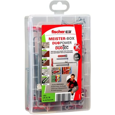Fischer Vægdyvel-Set - DuoPower/DuoTec 87 stk Fischer Vægdyvel-Set - DuoPower/DuoTec 87 stk
