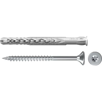 Kołek Fischer z wkrętem - Nylon, Torx, Ø 8x80 - Mocowanie ściany Kołek Fischer z wkrętem - Nylon, Torx, Ø 8x80 - Mocowanie ściany